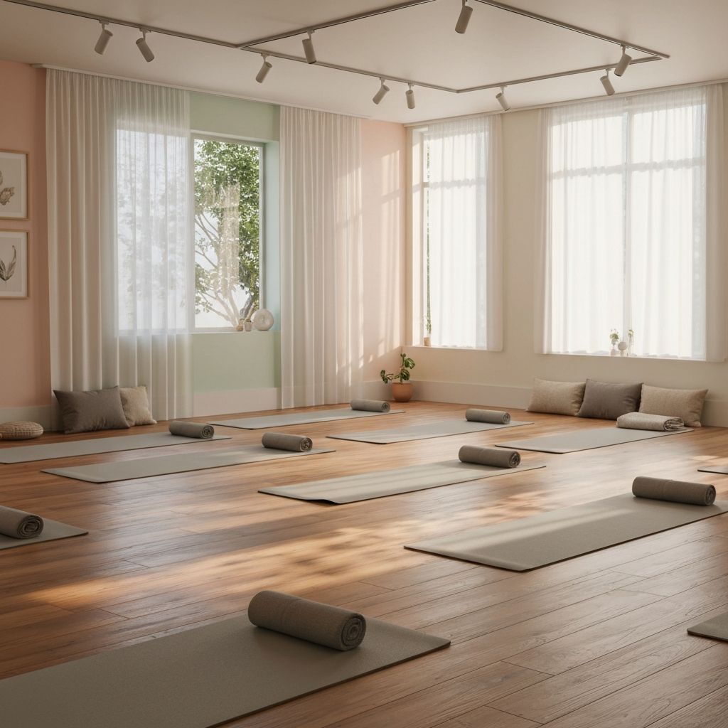 Yoga studio interior